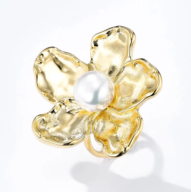 Mirelle blomring, guld