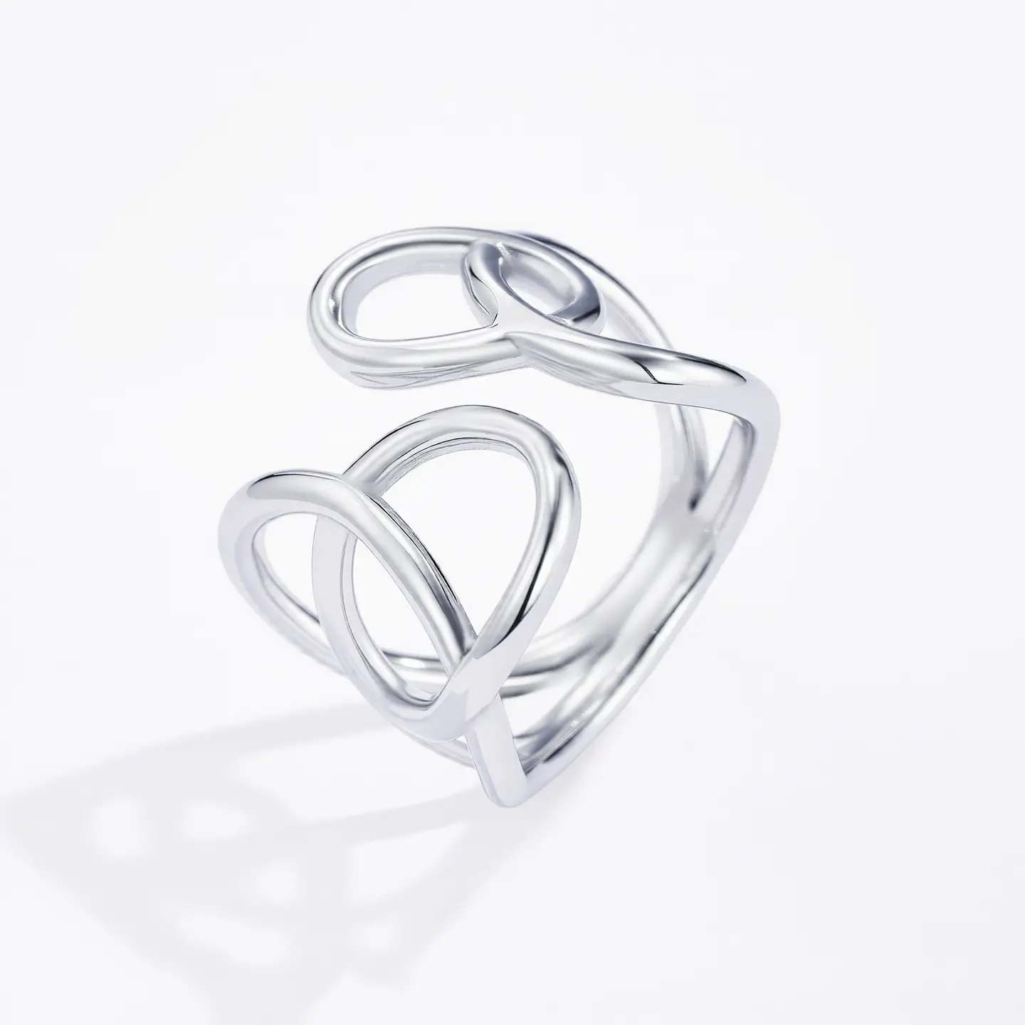 krumelur ring, silver