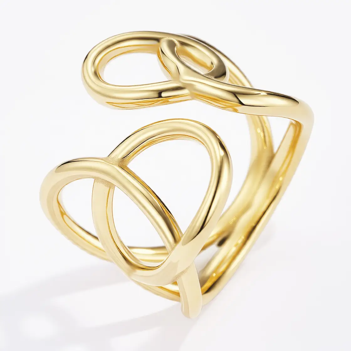 krumelur ring, guld