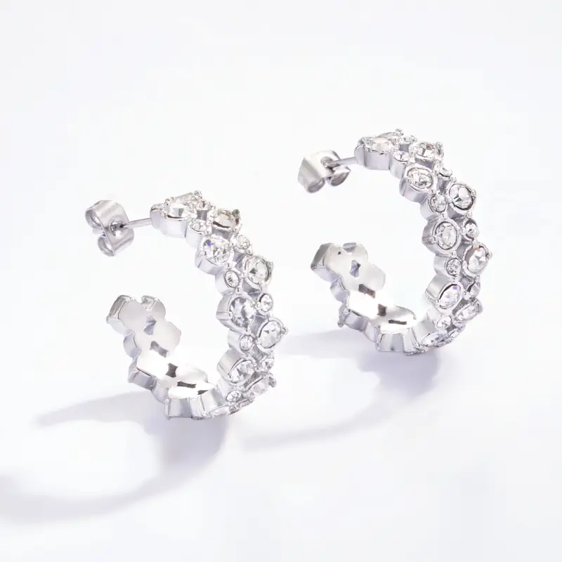 Nina örhängen, silver