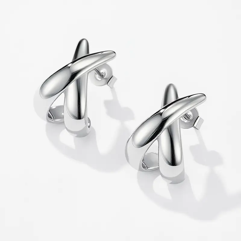 Noomi örhängen, silver