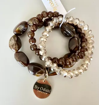 Tua armband, brun