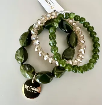 Tua armband, grön