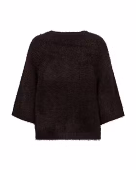 Fuzzy cardigan poncho