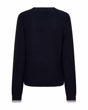 Ribbon sweater logo