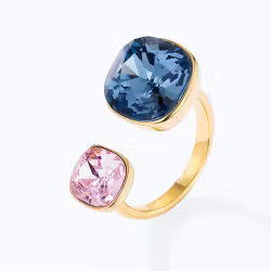 Leila ring, blå/rosa