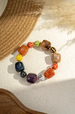 Bodil armband, flerfärgat