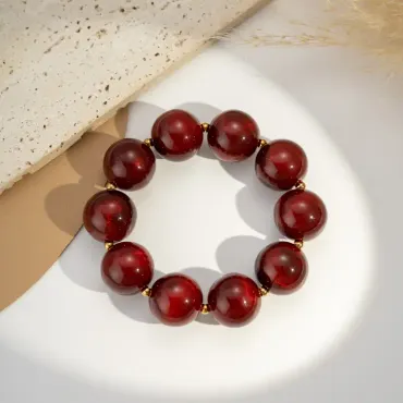 Vilhelmina armband, bordeaux