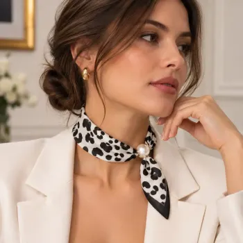 Harriet magnetscarf, svart