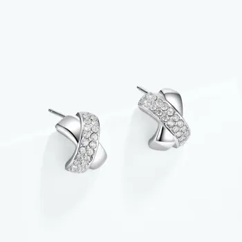 Halima örhängen, silver