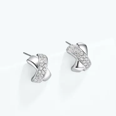 Halima örhängen, silver
