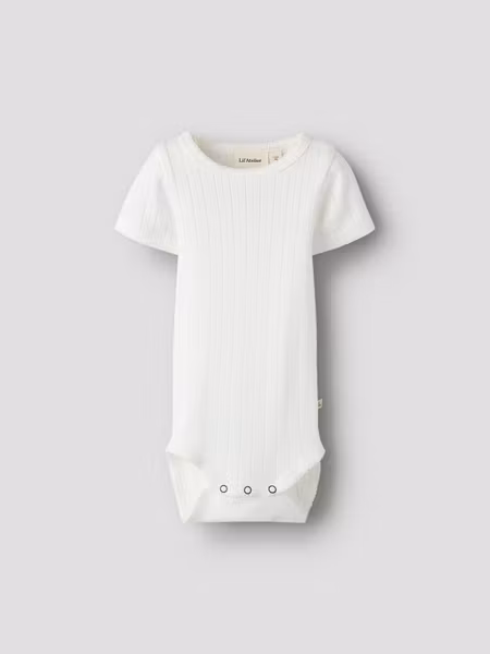 Lil'Atelier - Set Rachel Slim SS Body Coconut Milk &  Funda Loose Baby Denim Shorts