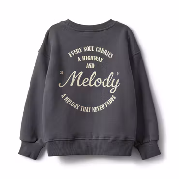 Sofie Schnoor - Set ElisKB Kids Sweatshirt & BaraKB Sweatpants - Dark Grey
