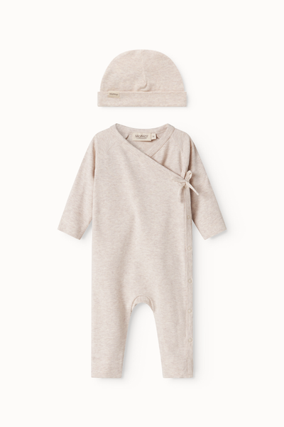 MarMar Copenhagen - Newborn Rula Onesie Set - Light Beige