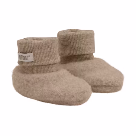 HUTTEliHUT - Footies Wool Fleece tossor - Savannah Melange