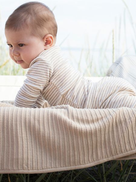 Serendipity Organics - Byxa Stripe - Oat/Offwhite