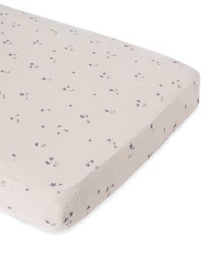 Garbo&Friends - Muslin Fitted Sheet Junior 60x120 - Viola