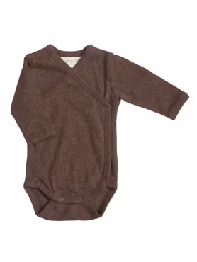 Serendipity Organics - Newborn Set body & byxa Solid - Chestnut Melange