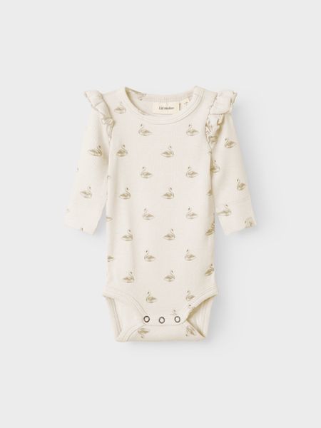 Lil'Atelier - Slim Baby Set body & byxa - Pastel Swan
