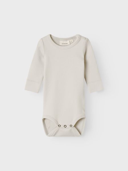 Lil'Atelier - Baby Set Slim Solid body & Knit byxa - Turtledove