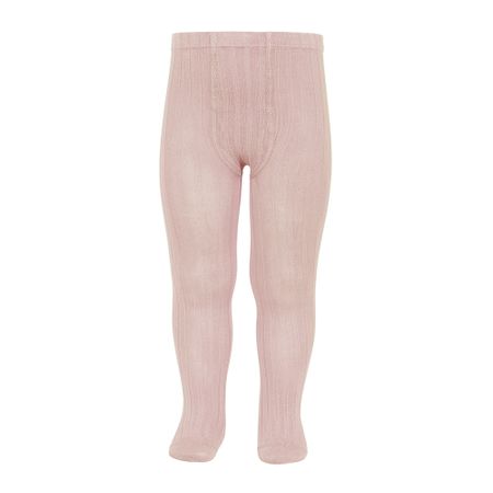 Condor - Basic Rib Tights - Dusty Pink