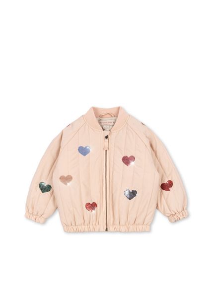 Konges Sløjd - Juno Sequin Bomber Jacket - Cameo Rose