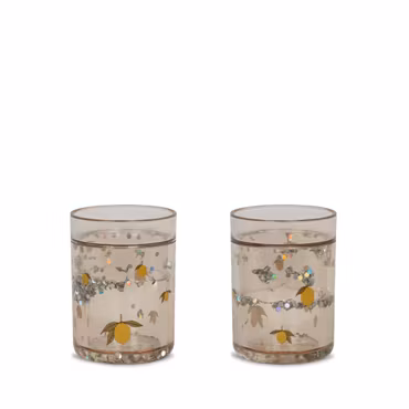 Konges Sløjd - 2 Pack Glitter Cups - Lemon