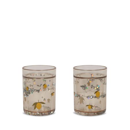 Konges Sløjd - 2 Pack Glitter Cups - Lemon