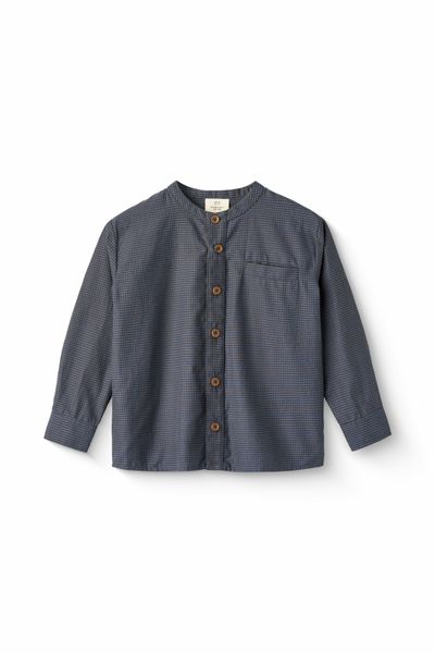 Copenhagen Colors - Check Shirt with Placket - Brown/Blue