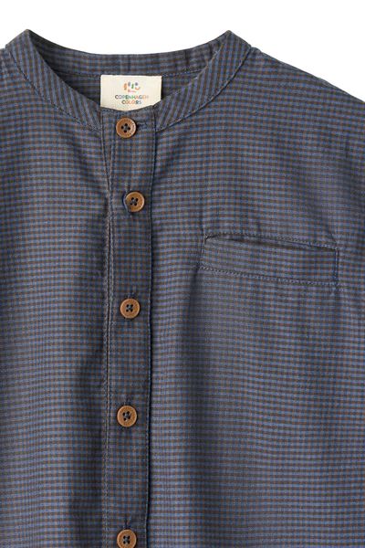 Copenhagen Colors - Check Shirt with Placket - Brown/Blue