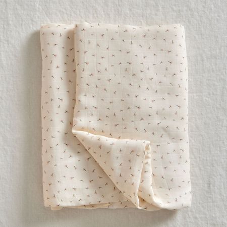 Jack o Juno - Poppy Muslin Blanket - Poppy in Bloom