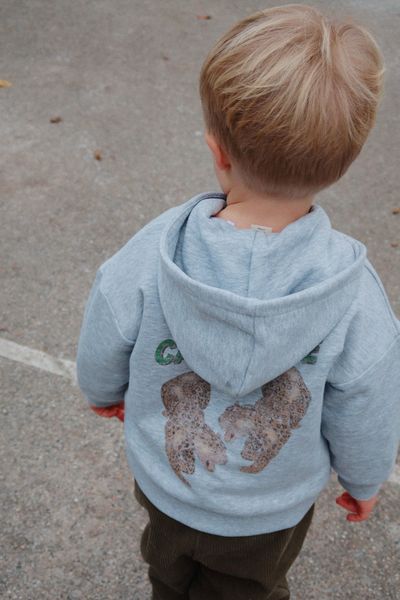 Konges Sløjd- Set Lou Sweat Zip Hood & Pants - Grey Melange
