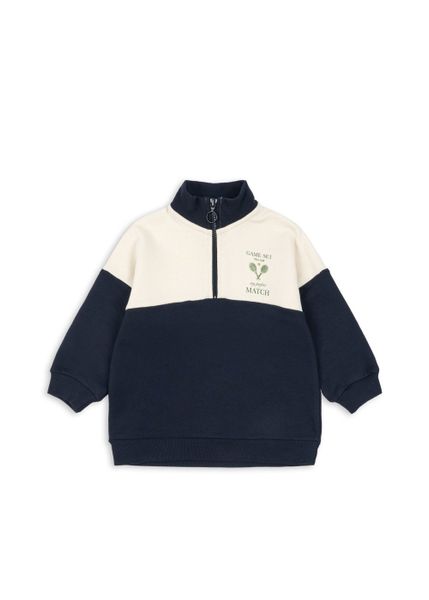 Konges Sløjd - Loupy Lou Half Zip Sweat - Total Eclipse