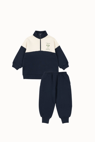 Konges Sløjd - Set Loupy Lou Sweat Half Zip & Pants - Total Ecplise