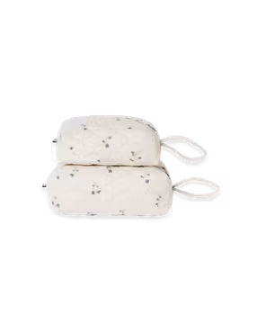 Garbo&Friends - Satin Quilted Toiletry Bag Small - Viola