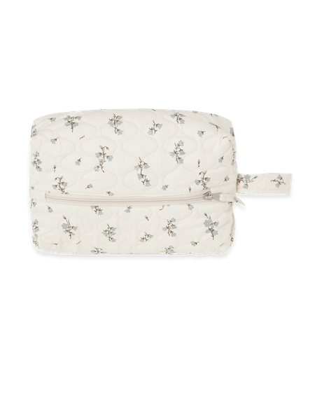 Garbo&Friends - Satin Quilted Toiletry Bag Medium - Bluebell