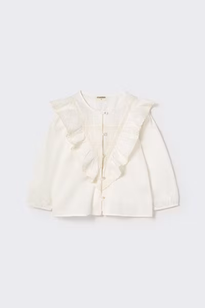 Cozmo - Keralak Cotton Voile Blouse - White