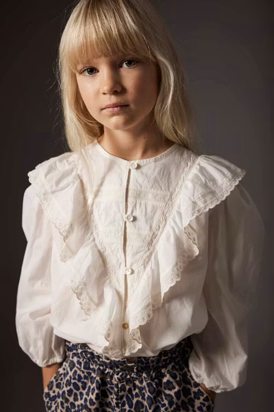Cozmo - Keralak Cotton Voile Blouse - White