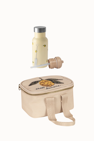 Konges Sløjd - Presentkit Mini Thermo Lunch Bag & Thermo Bottle - Lemon