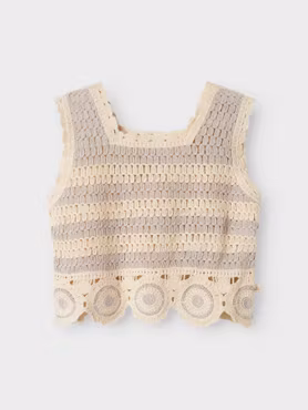 Matchat Set - Lil'Atelier Vapor Blue Vest & Name it Straight Fold Girl Jeans