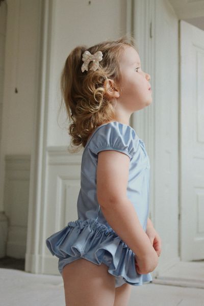 Konges Sløjd - 2 pack Sequin Bow Hair Clip - Cameo Rose