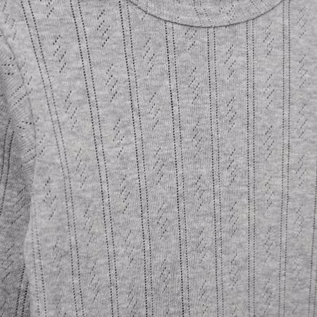 Sofie Schnoor - Petriciasy Pointelle Longsleeve Tee - Grey