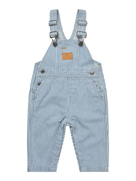 Copenhagen Colors - Twill Baby Overalls - Denim Blue Stripe