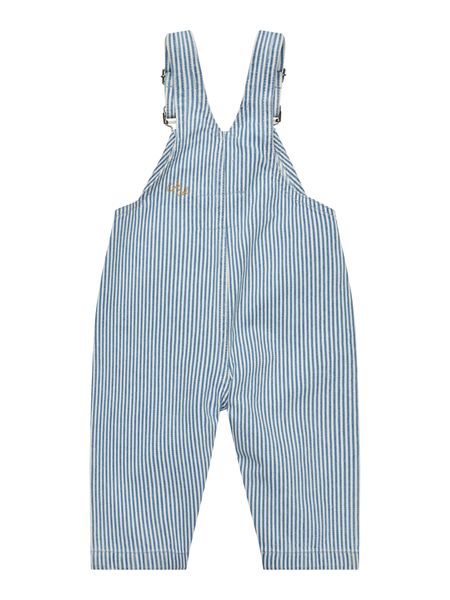 Copenhagen Colors - Twill Baby Overalls - Denim Blue Stripe