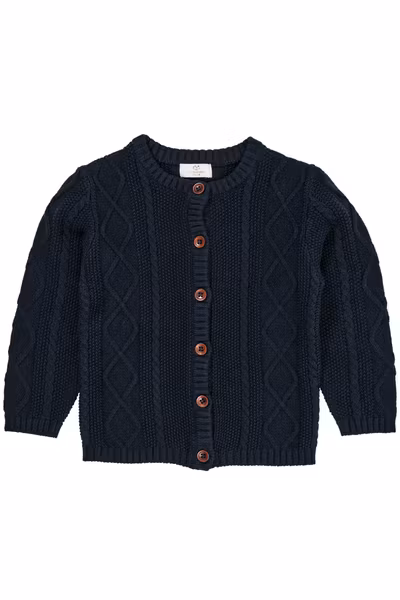 Matchat Set - Copenhagen Colors Knitted Cardigan Navy & Name it Slim Vintage Dark Blue Jeans