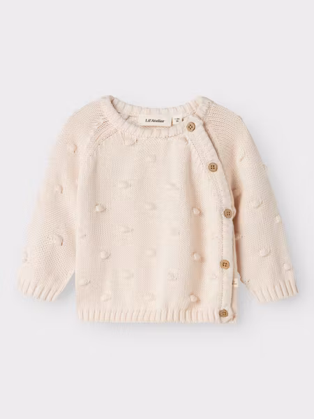 Lil'Atelier - Set Wrap Pastell Knit & Slim Rib Baby Leggings Cameo Rose