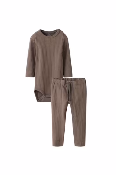 Name it - Baby Rib Set Body & Pants - Falcon