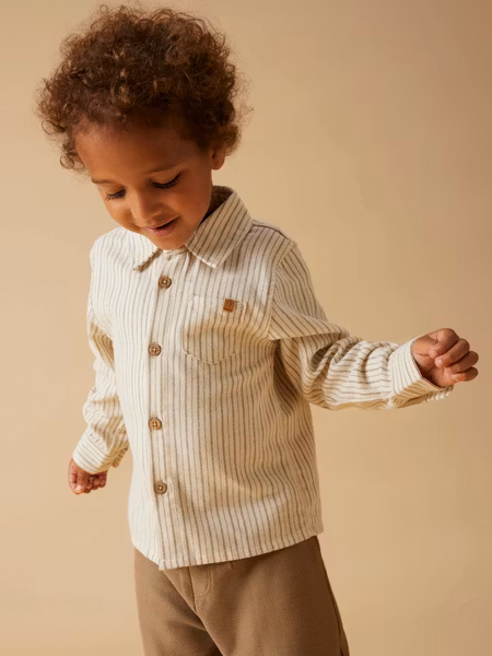 Lil'Atelier - Set LS Shirt & Regular Raul Cord Pants - Oxford Tan