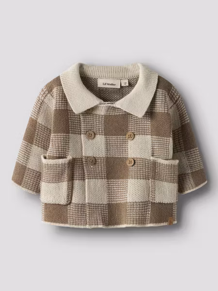 Lil'Atelier - Loose Knit Cardigan Mini - Sepia Tint