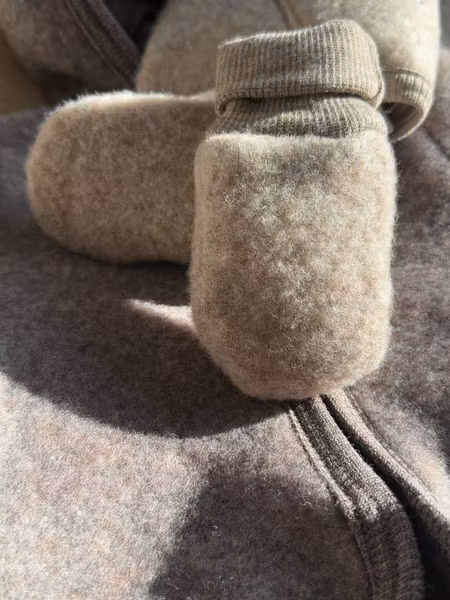 HUTTEliHUT - Mittens Wool Fleece vantar -Savannah Melange
